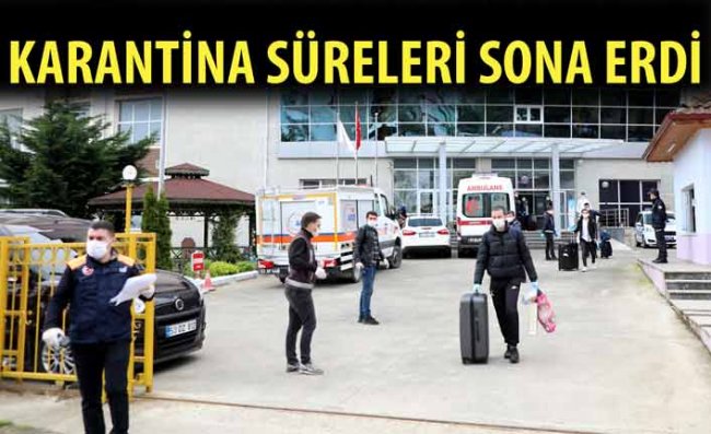 Rize'de Karantina Süresi Dolan 193 Kişi Evlerine Uğurlandı