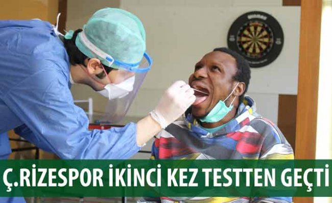 Çaykur Rizespor'da İkinci Kovid-19 Testleri de Negatif Çıktı