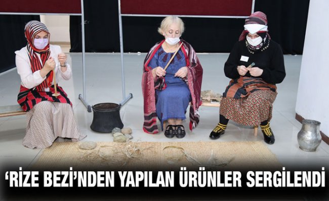 Vali Çeber Rize Bezi Sergisinin Açılışını Yaptı