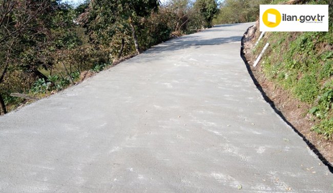 BETON YOL YAPTIRILACAKTIR