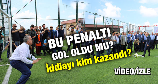 Bakan Ağbal İle Başkan Kasap`ın Penaltı İddiasını Kim Kazandı?