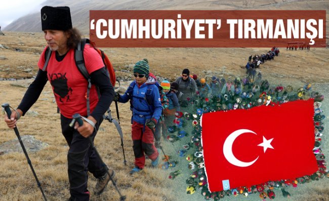 Ovit Dağı'na 'Cumhuriyet Tırmanışı'